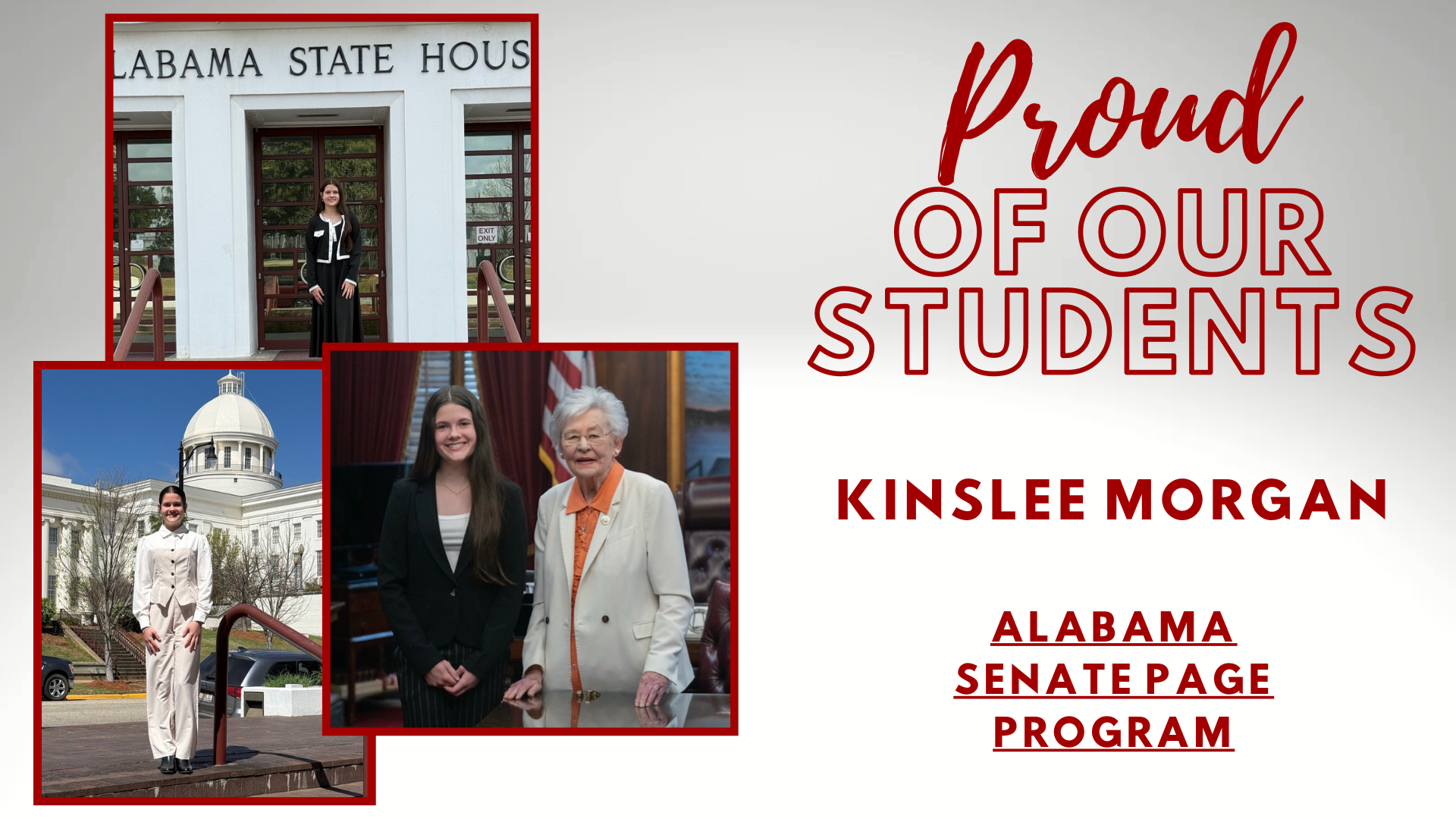 Proud of Our Students: Kinslee Morgan